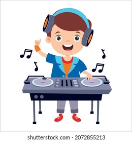 Cartoon Drawing Of A Dj