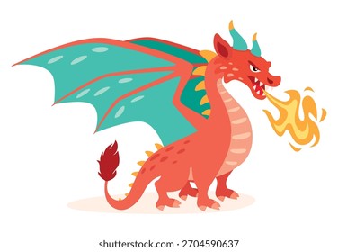 Dibujo de dibujos animados de un dragón