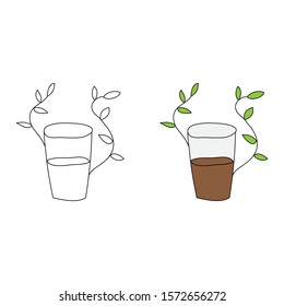 cartoon drawing of a drink