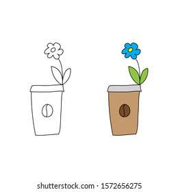 cartoon drawing of a drink