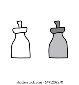 cartoon drawing of a drinking bottle