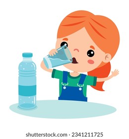 Cartoon Drawing Of Drinking Water