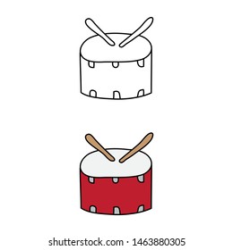 cartoon drawing of a drum
