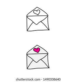 cartoon drawing of an envelope