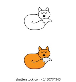cartoon drawing of a fox