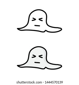 cartoon drawing of a ghost