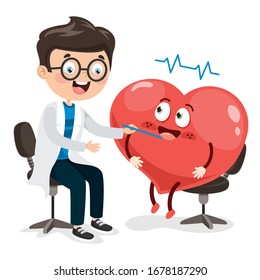 Cartoon Drawing Of Human Heart