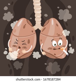 Cartoon Drawing Of Human Lungs