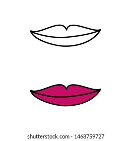 cartoon drawing of a human mouth