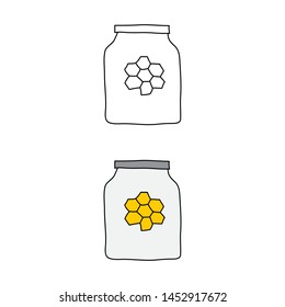 cartoon drawing of a jar