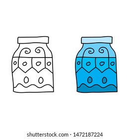 cartoon drawing of a jar