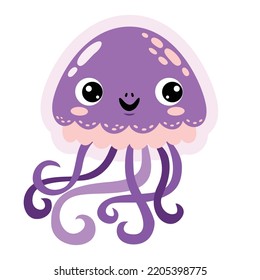 Cartoon Drawing Of A Jellyfish