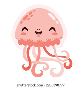 Cartoon Drawing Of A Jellyfish