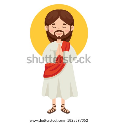 Cartoon Drawing Of Jesus Christ Foto stock © 