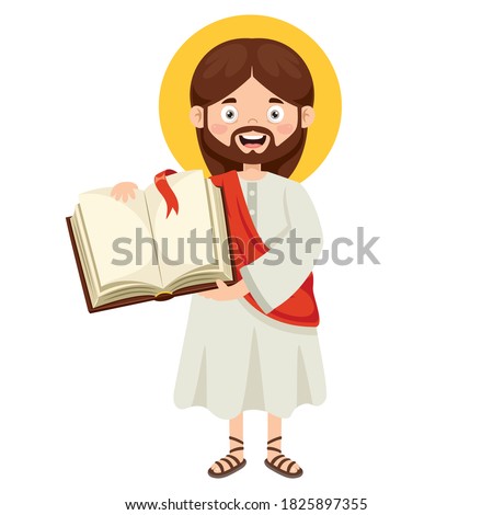 Cartoon Drawing Of Jesus Christ Foto stock © 