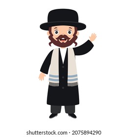 Cartoon Drawing Of A Jewish Man