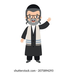 Cartoon Drawing Of A Jewish Man