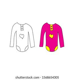 cartoon drawing of kids clothing