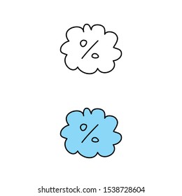 cartoon drawing of a label
