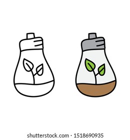 cartoon drawing of a lightbulb