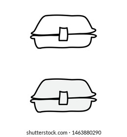 cartoon drawing of a lunch box