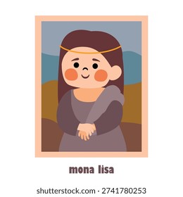 Cartoon Drawing Of Mona Lisa