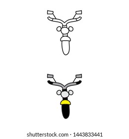 cartoon drawing of a motorcycle