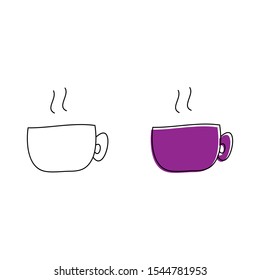 cartoon drawing of a mug