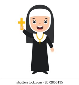 Cartoon Drawing Of A Nun