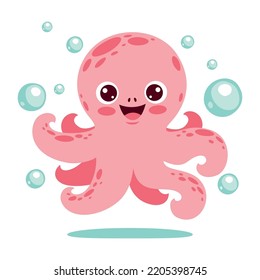 Cartoon Drawing Of An Octopus