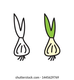 cartoon drawing of an onion