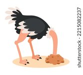 Cartoon Drawing Of An Ostrich