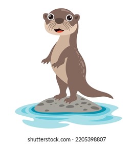 Cartoon Drawing Of An Otter