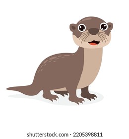 Cartoon Drawing Of An Otter