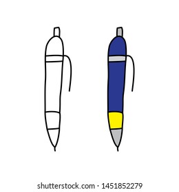 cartoon drawing of a pen
