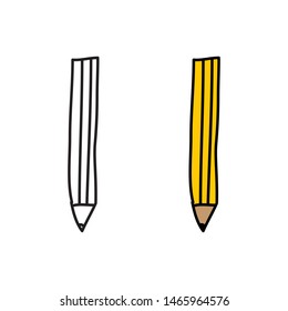 cartoon drawing of a pencil