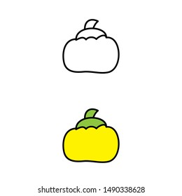 cartoon drawing of a pepper