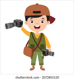 Cartoon Drawing Of A Photographer