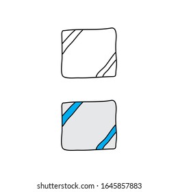 cartoon drawing of a pillow