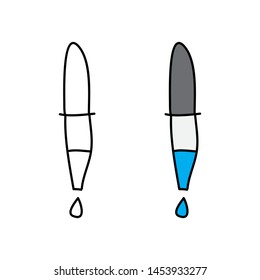 cartoon drawing of a pipette
