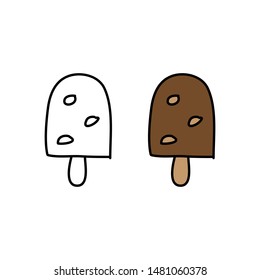 cartoon drawing of a popsicle