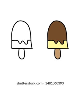 cartoon drawing of a popsicle