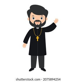 Cartoon Drawing Of A Priest