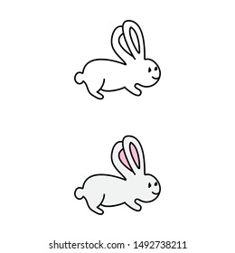 cartoon drawing of a rabbit
