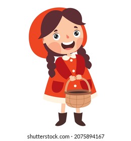 Cartoon Drawing Of Red Riding Hood