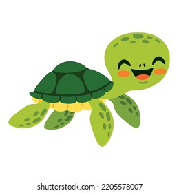 Cartoon Drawing Of A Sea Turtle