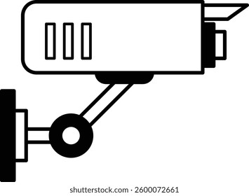 A cartoon drawing of a security camera with a frame