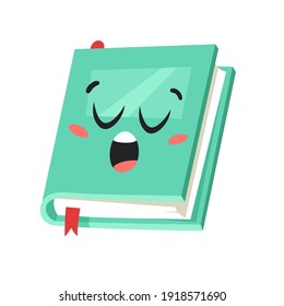 Cartoon drawing set of book for Student emoji. Hand drawn emotional schoolbook object. Actual Vector illustration character. Creative  art work 