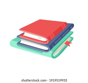 Cartoon drawing set of book for Student emoji. Hand drawn emotional schoolbook object. Actual Vector illustration character. Creative  art work 