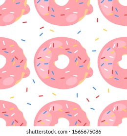 Cartoon drawing set of fast food. Hand drawn meal.Actual Vector illustration american cuisine. Creative ink art work donut